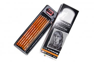 General's The Original Charcoal Drawing Pencils Set (8-teilig)