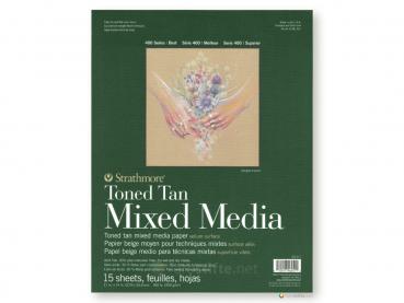Strathmore 400 Toned Tan Mixed Media ca. 28 x 36 cm