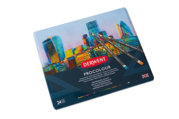 Derwent Procolour | Set with 24 Colored Pencils