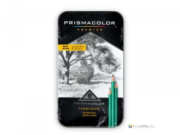 Prismacolor Turquoise | Grapite Pencils Set "Medium" 4B - 6H